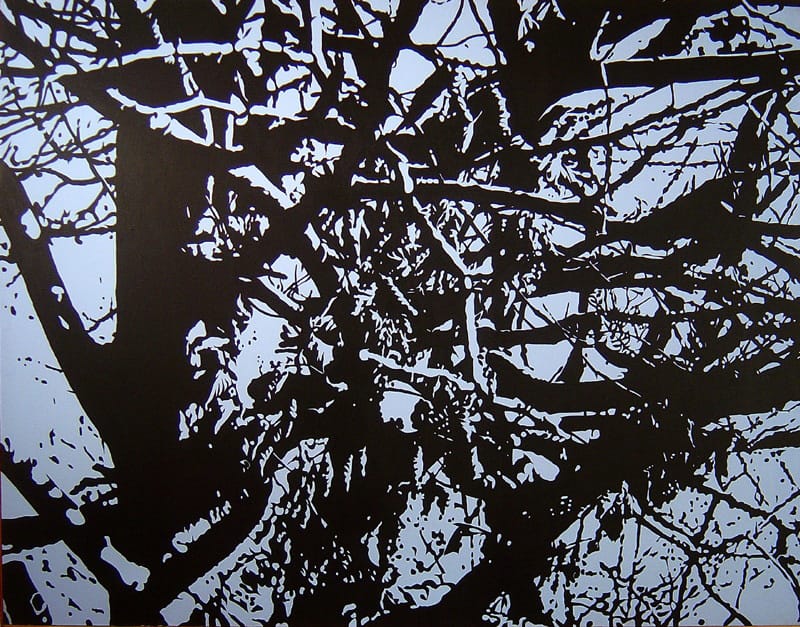 Trees #2 Black and Blue Trees