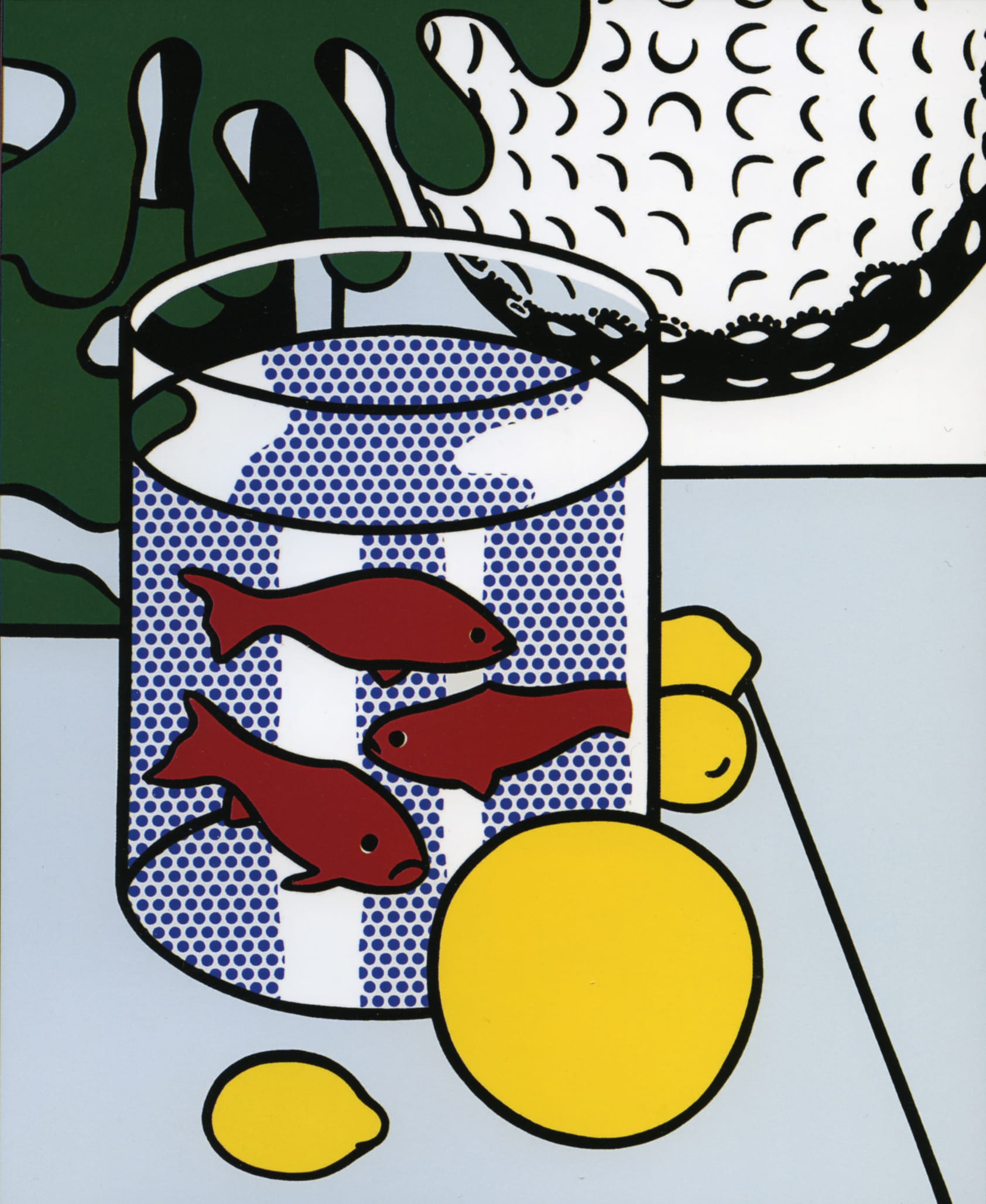 Still Life with Goldfish (and Painting of Golf Ball)